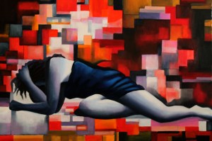 ‘La violence contre les femmes’, de Gaetano Salerno, 80x60cm, 2013.