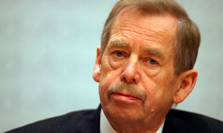 Vaclav Havel (1936-2011), the Czechoslovakian dissident playwright who in 1989 led the country's 'Velvet Revolution', eventually becoming President of Czechoslovakia. From 1992 to 2003 Havel was President of the Czech Republic after Czechoslovakia was eventually dissolved.